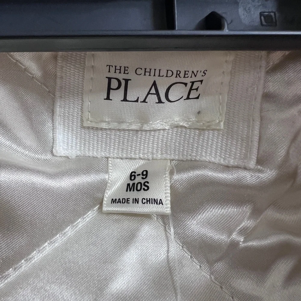 The Children's Place Cream Quilted Baby Jacket